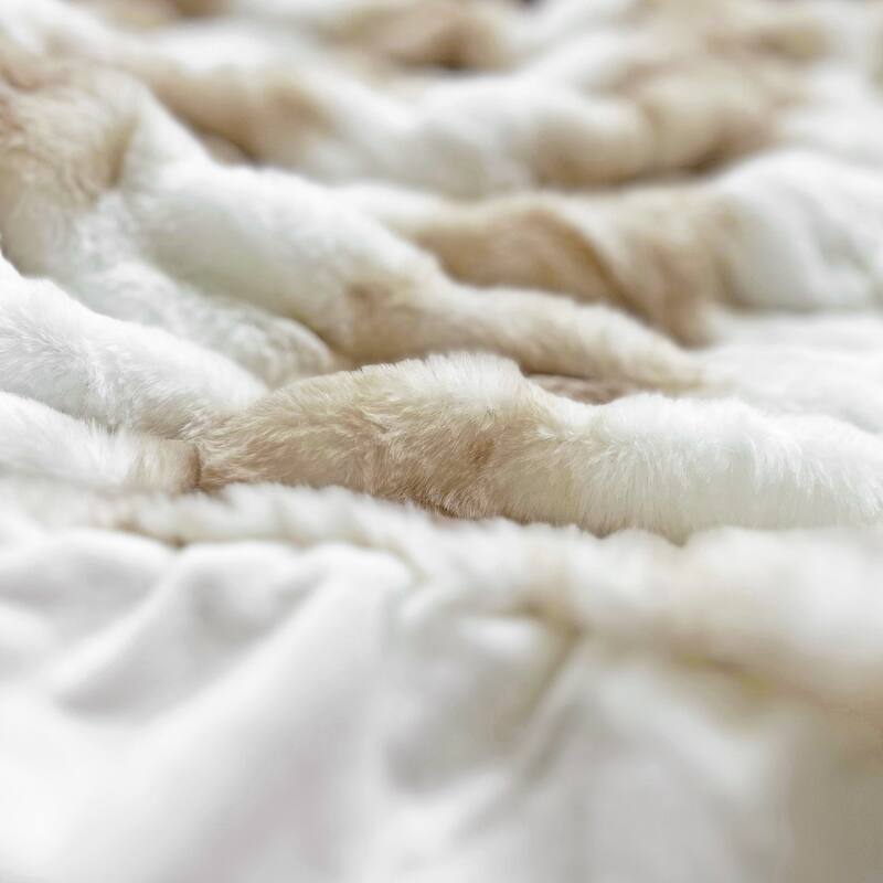 The Mood Ruched FauxFur Throw