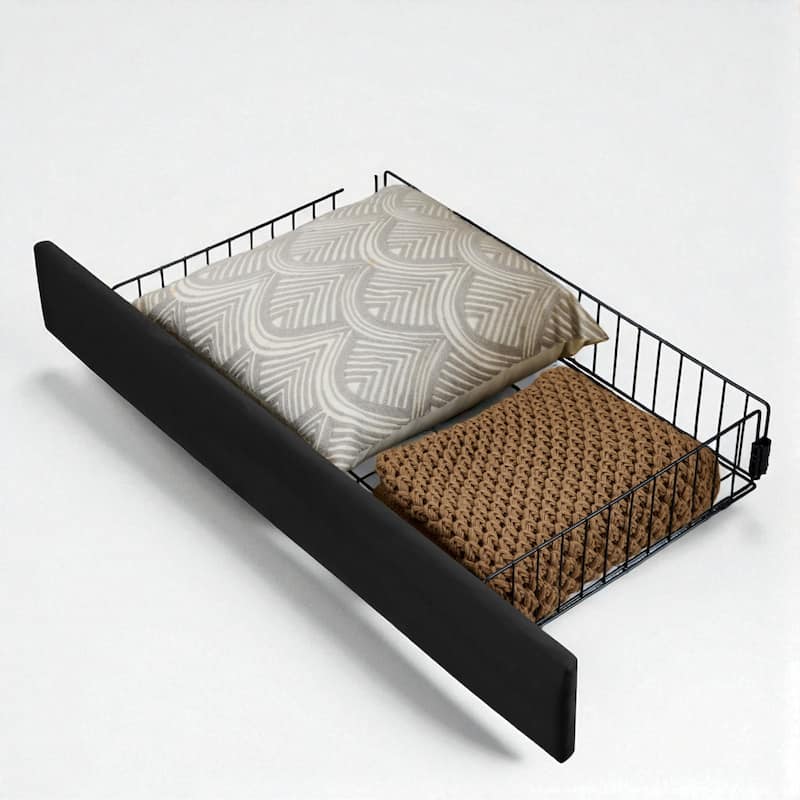 Twin Size Upholstered Platform Sofa Bed with Velvet Cushions and 2 Storage Drawers, Convertible Daybed Frame