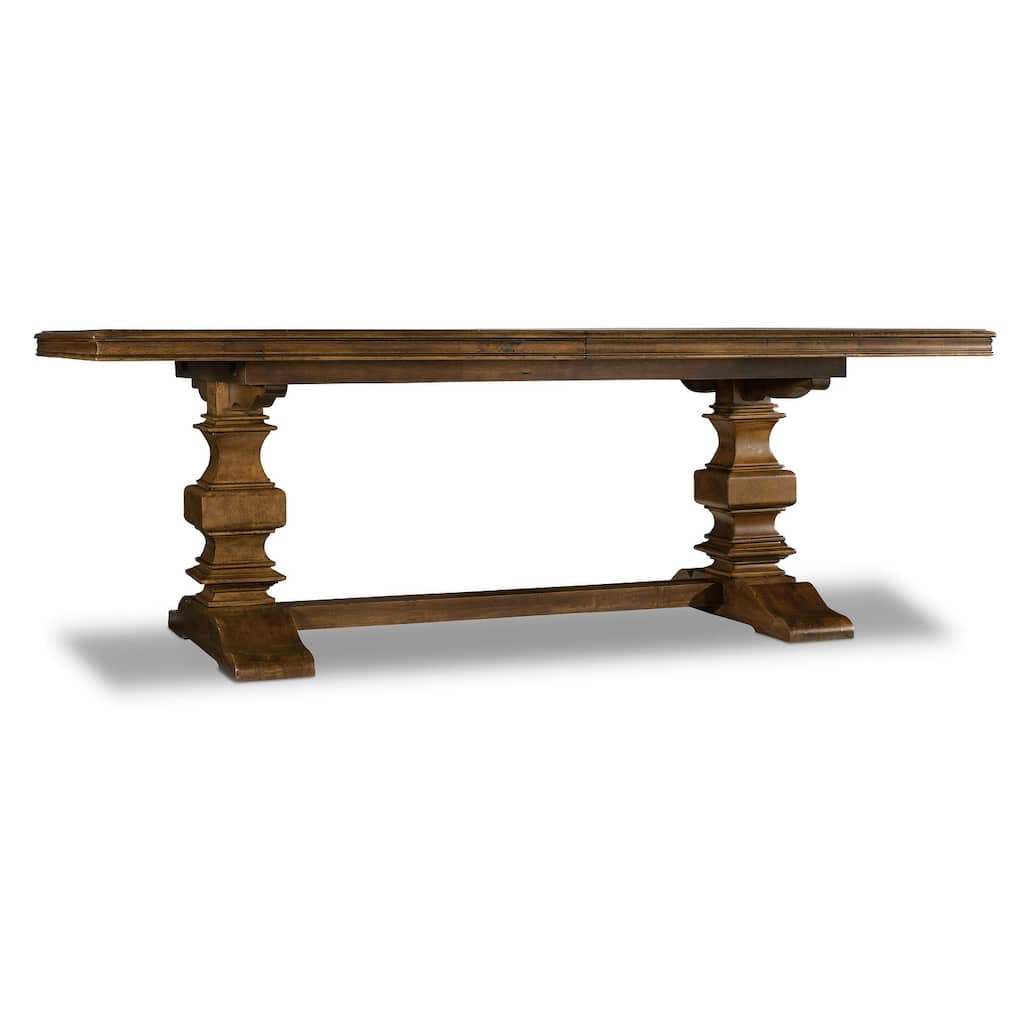 Archivist Trestle Table w/2-18in Leaves - 86"x30.5"x44.25"