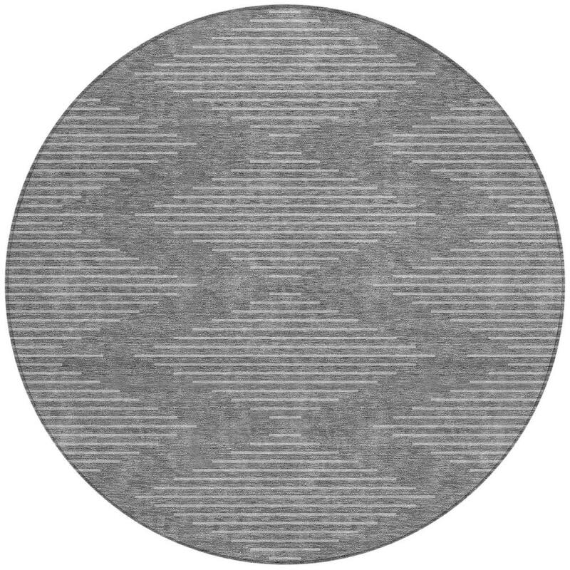 HomeRoots Geometric Transitional Rectangle Outdoor Rug