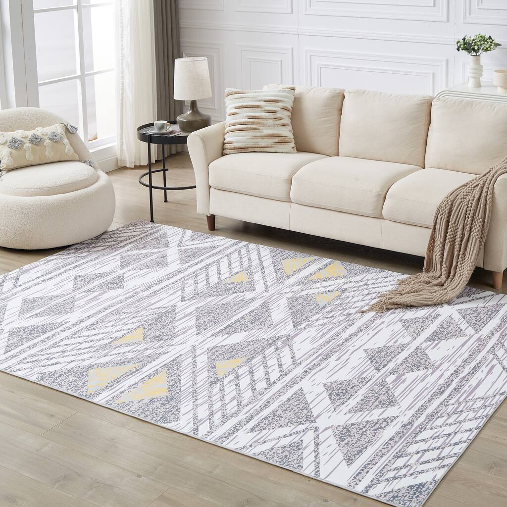 8' x 10'Pearl velvet Rug - 8' x 10'