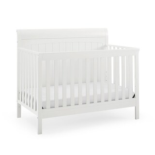 black sleigh crib