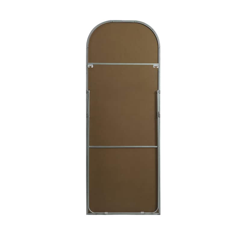 Indigo Home Metal Frame Arch Full Length Mirror 28x74 Inch