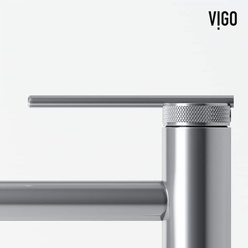 VIGO Sterling 11" H Single Handle Single Hole Bathroom Vessel Faucet