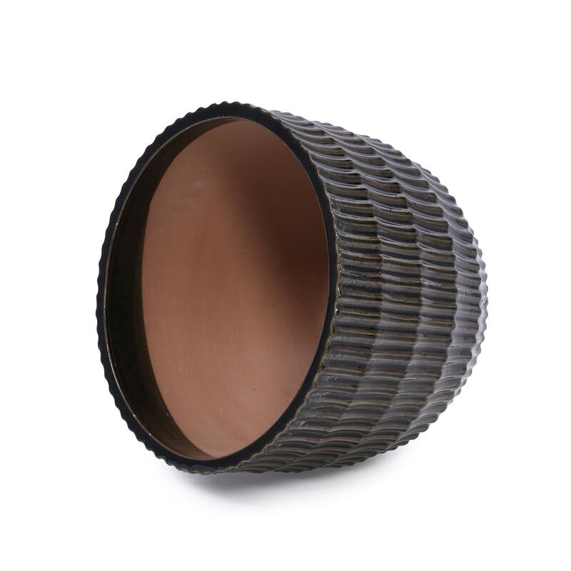 Handmade Terra Cotta Ceramic Planter Breathable Clay Drainage Holes