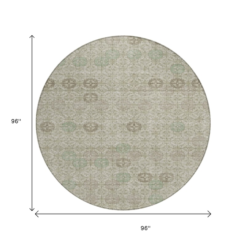 HomeRoots Geometric Transitional Rectangle Outdoor Rug