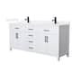 Option White / White Quartz Top / Matte Black Hardware