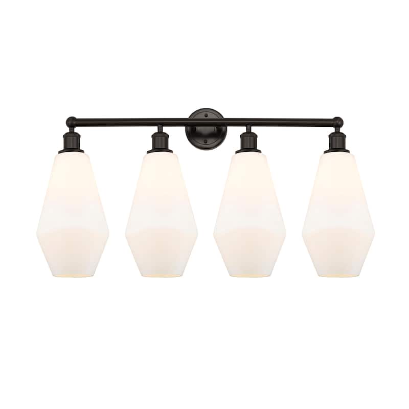 Innovations Lighting Cindyrella - 4 Light 34" Bath Vanity Light - Cased Matte White/Oil Rubbed Bronze