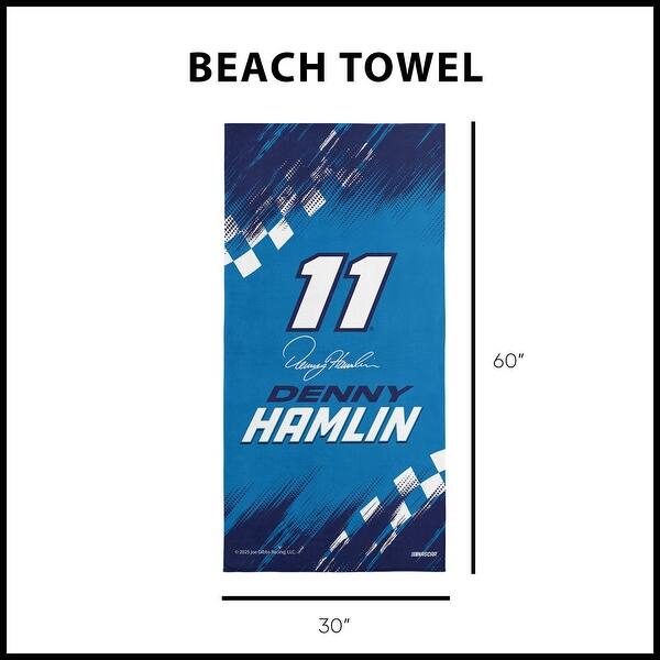 dimension image slide 13 of 19, NASCAR Simple Speed Beach Towel