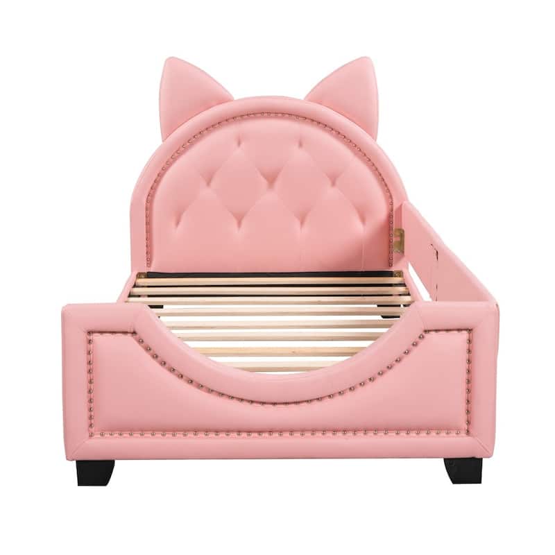 Twin Size Upholstered Daybed with Headboard