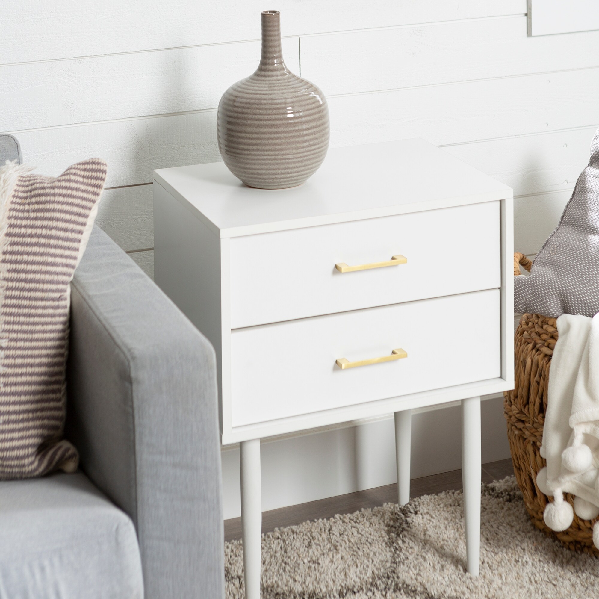 Shop Carson Carrington Notto Modern 2 Drawer Side Table On Sale