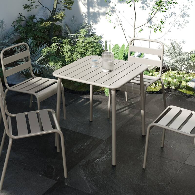 Square Table Outdoor Courtyard Table Villa Open Air Dining Table Waterproof Table Retro Simple Balcony Table Coffee Table
