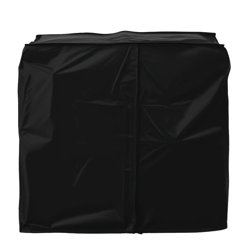 39.5" Outdoor Grill Cart & Pizza Oven Table with Stainless Steel Top, Storage Cabinet, and Waterproof Cover