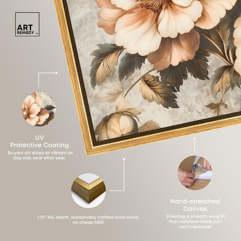 Retro Rose II Canvas by Art Remedy