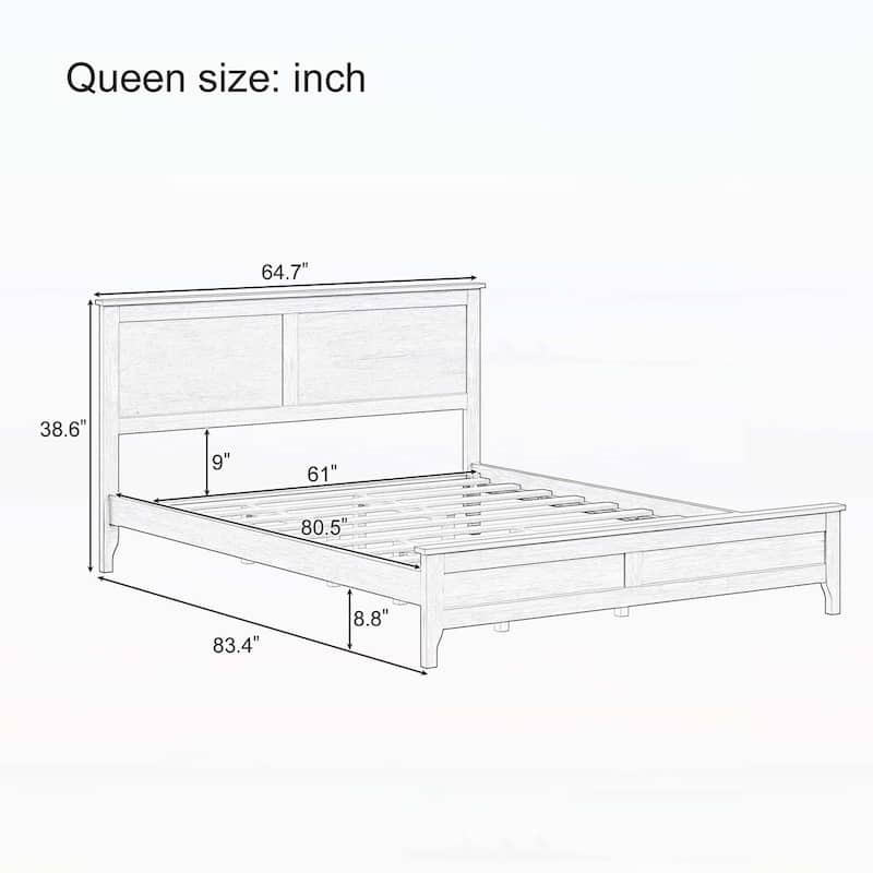 Charming Wood Platform Bed for Dreamy Nights and Relaxation