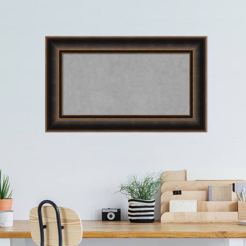 Amanti Art Villa Oil Rubbed Bronze Framed Magnetic Board