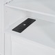preview thumbnail 8 of 11, White Queen Platform Bed wAll-in-One Cabinet, Power Outlet, Drawers