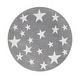 preview thumbnail 9 of 18, Kids Rug with Stars for Nursery Starry Sky in grey, pink and green
