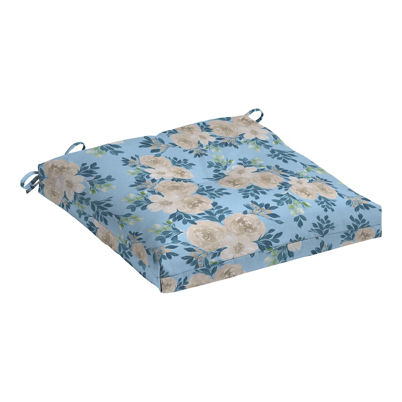 ARDEN x Alexandra Kay Collection Plush Modern Tufted Polyfill Seat Cushion, 20 x 20 - Backroad Blossom Blue