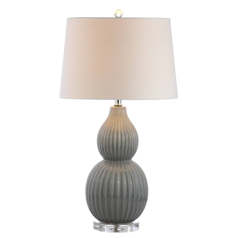 Dylan 28.25" Ceramic LED Table Lamp, Cream by JONATHAN Y