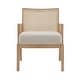 preview thumbnail 5 of 9, Celann Natural Finish Fabric Cane Accent Chair by iNSPIRE Q Modern