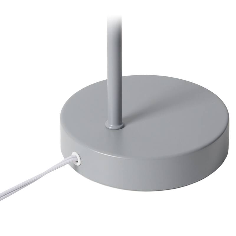 Angled Arm Desk Lamp with Adjustable Cone Shade - 16" - Gray