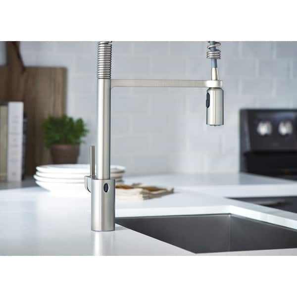 Shop Moen 5923ew Align 1 5 Gpm Single Hole Pull Down Kitchen Faucet With Overstock 20739583