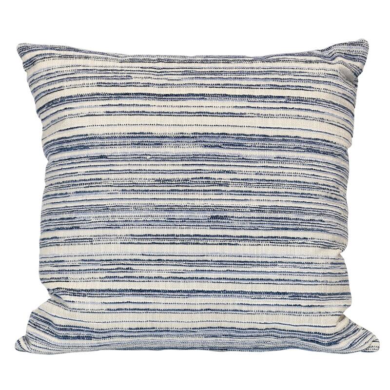 Harp & Finial Catalina Basil Pillow - Down Insert - Blue