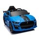 preview thumbnail 4 of 58, 12V Ford Mustang Shelby GT500 ride on car with Remote Control 3 Speeds Blue