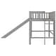 preview thumbnail 8 of 8, Twin Size Low Loft Bed with Ladder and Slide