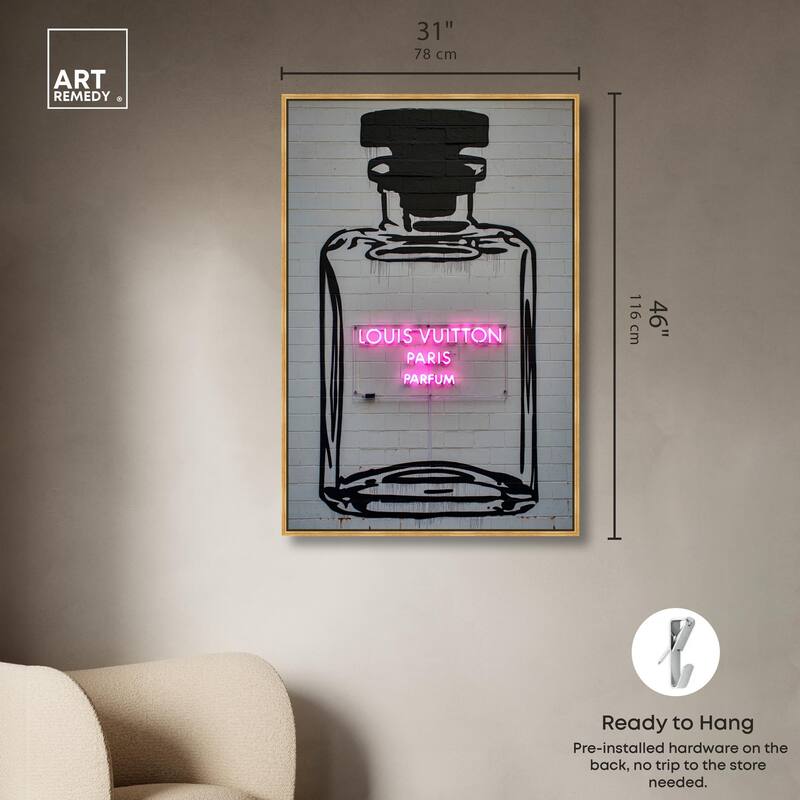 Parisian Parfum Pop Canvas by Art Remedy
