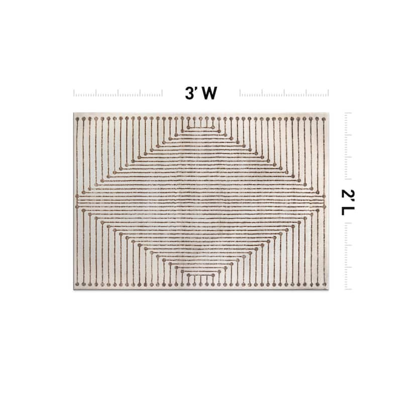 Contemporary Checkered Area Rug