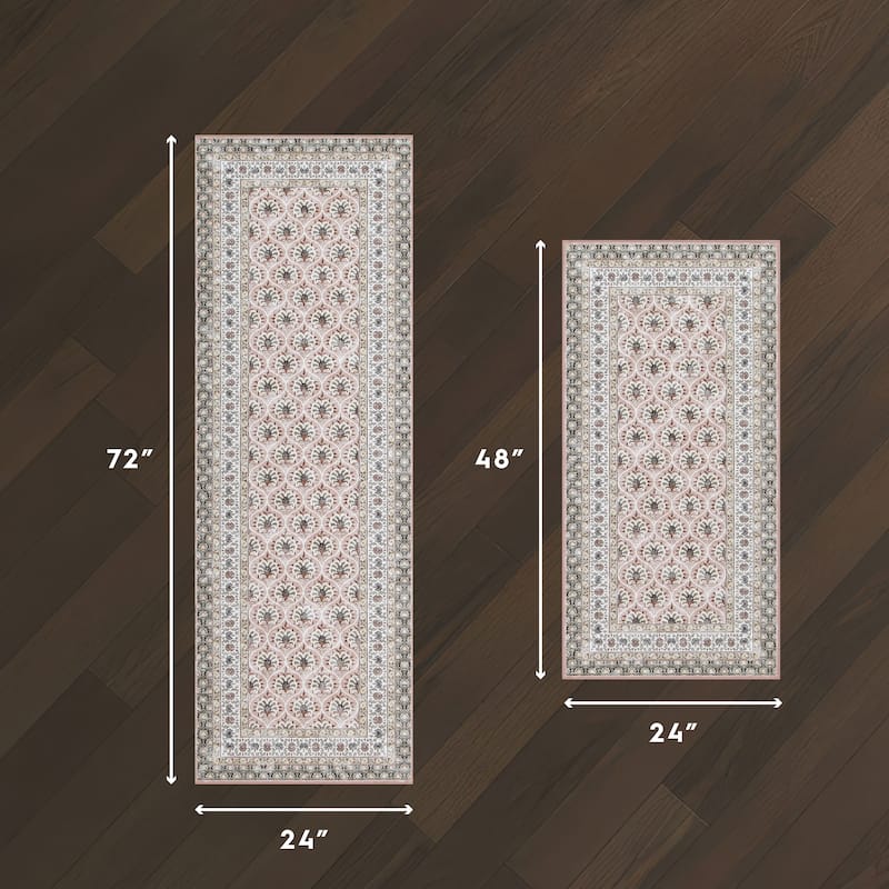 Laura Ashley Imagine Printed Chenille Washable Non-Slip Rugs