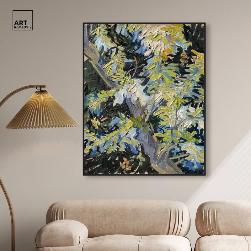 Blossoming Acacia Branches 1890 Canvas by Art Remedy