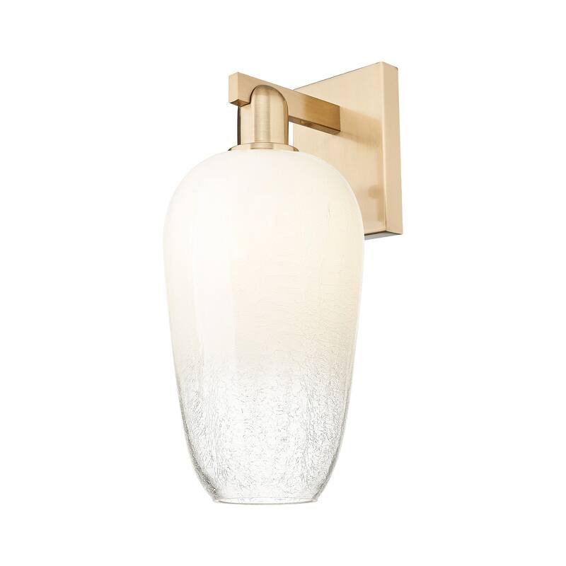 Innovations Lighting 716-1W-11-7 Brookhaven Flute Sconce Brookhaven - Champagne Bronze / Opal