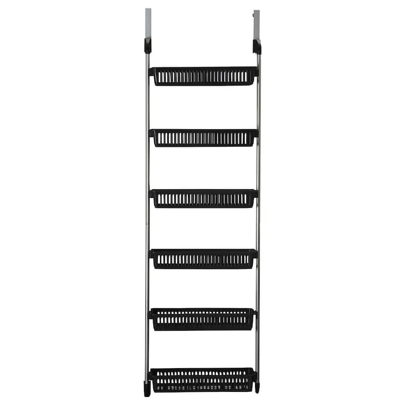 Household Essentials Over the Door Basket Storage Rack - 5 Basket