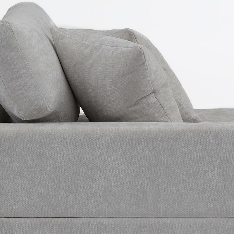 Oversized Modern Chenille Modular Sectional Sofa with Chaise