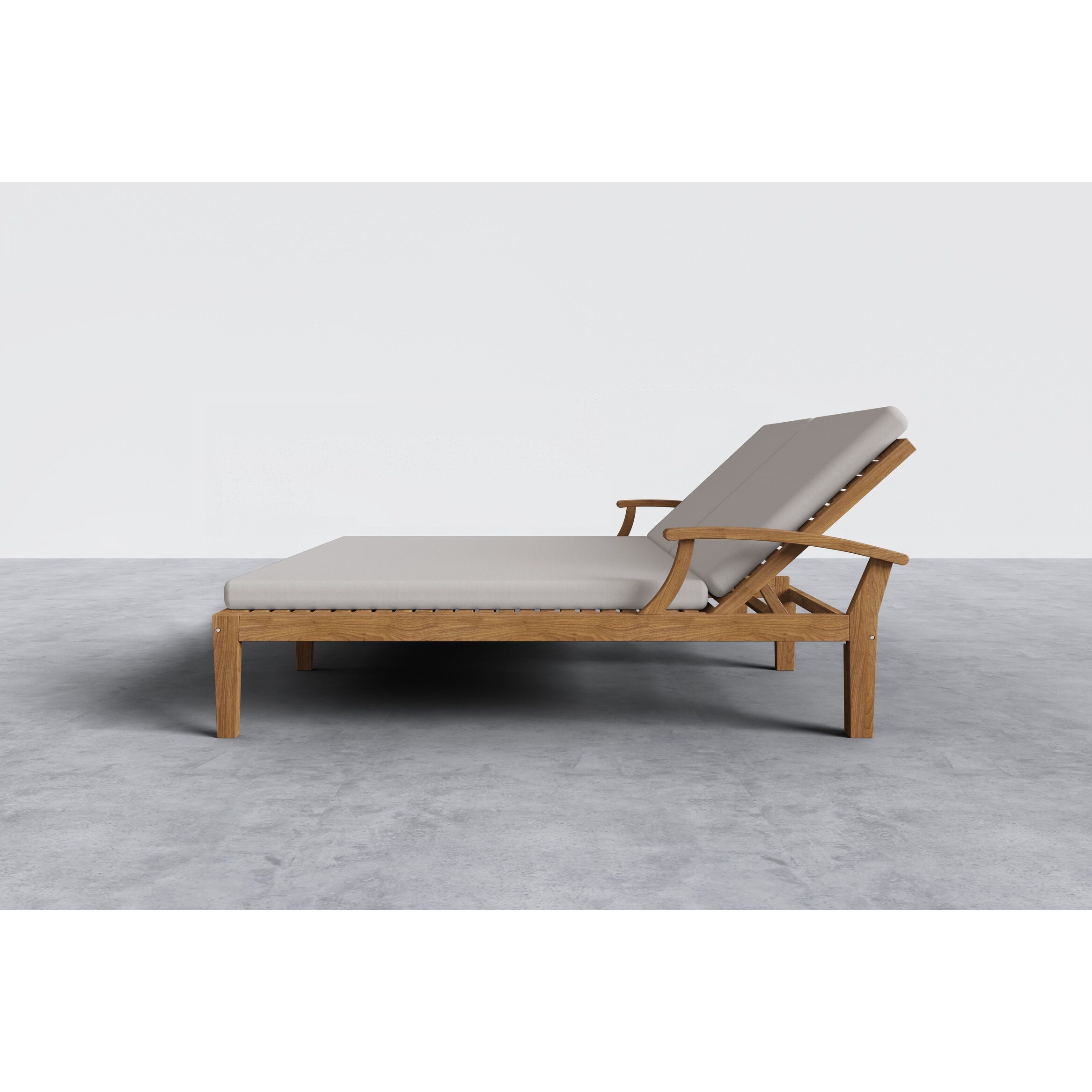 Double reclining sun hot sale lounger