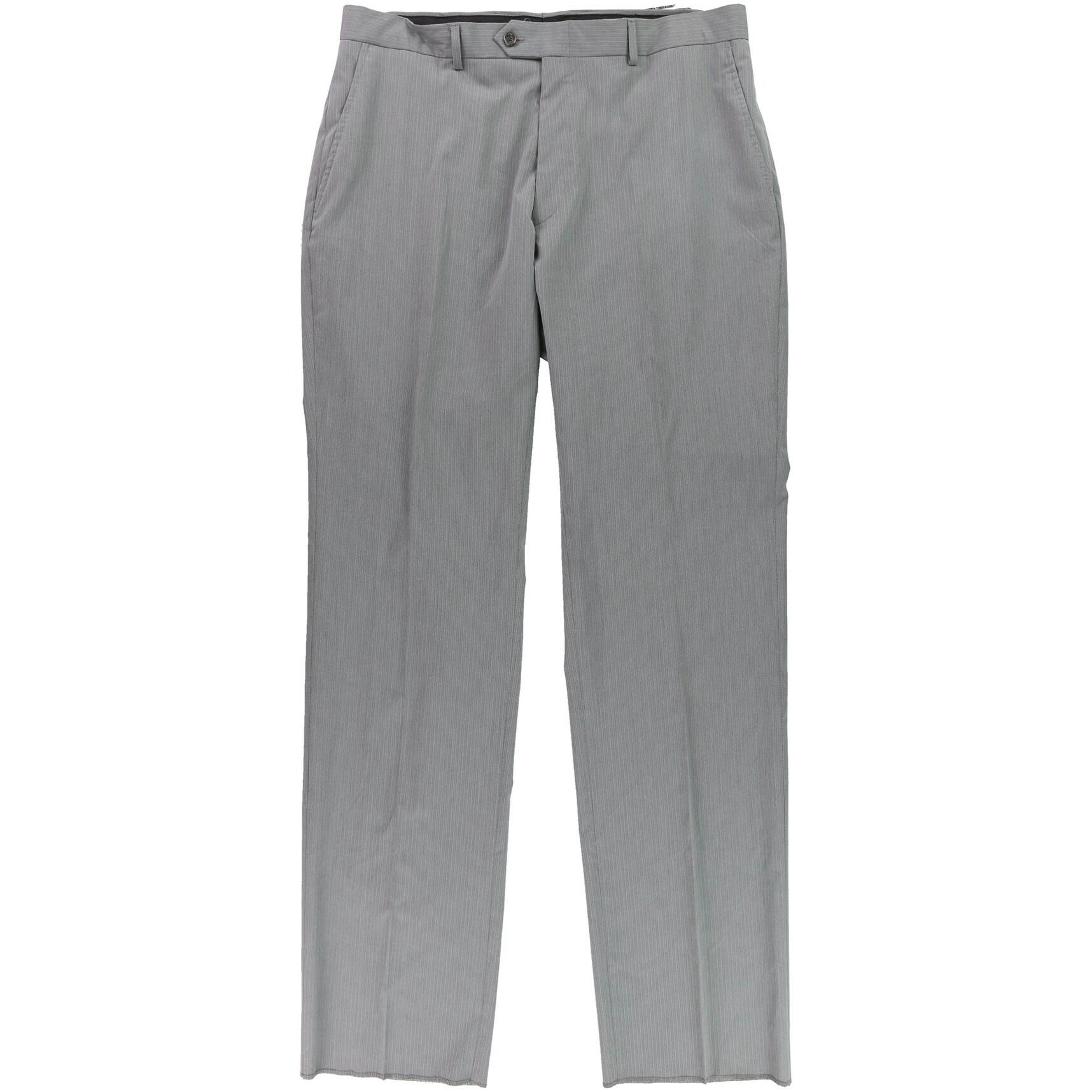 Shop Jones New York Mens Pinstriped Dress Slacks Grey 37 5w X