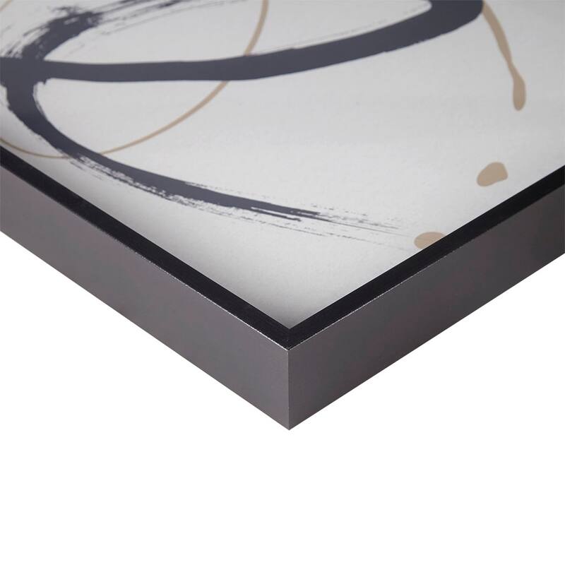 Framed Glass Wall Art - Black