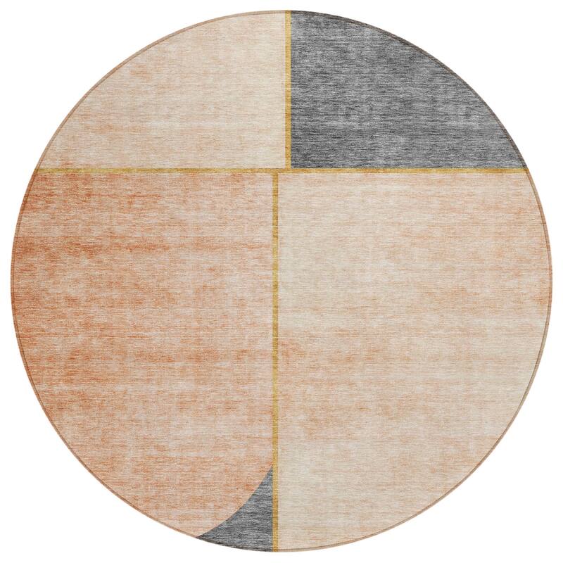 Machine Washable Indoor/ Outdoor Chantille Simple Modern Rug