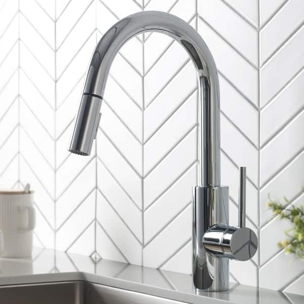 Shop Kraus Kpf 2620 Oletto 1 Handle Pulldown Kitchen Faucet W Dispenser Overstock 10703802