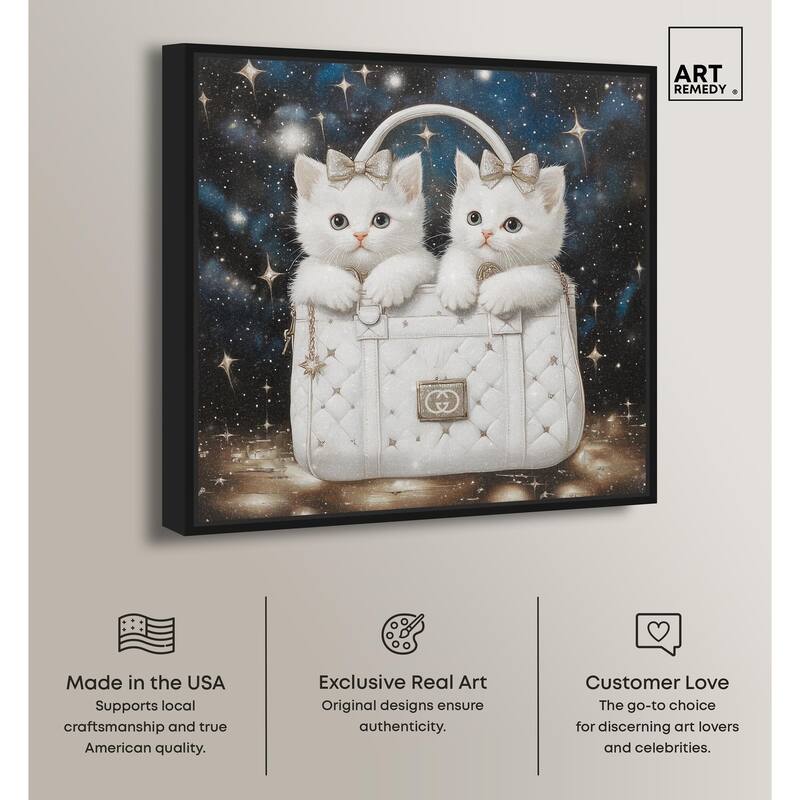 Constellation Kittens Purse Canvas by Art Remedy
