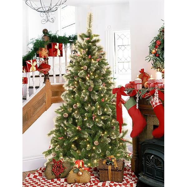 6Ft Pre-Lit LED Artificial Full Pine Christmas Tree - Bed Bath & Beyond ...