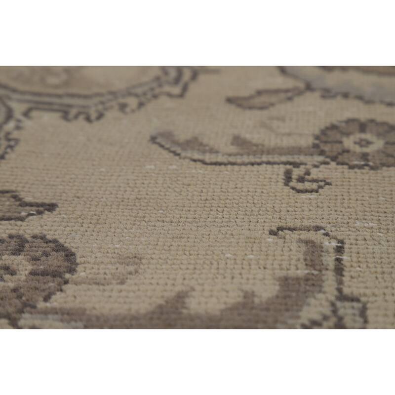 Tabriz Persian Vintage Area Rug Hand-Knotted Oriental Wool Carpet - 8'0" x 12'0"