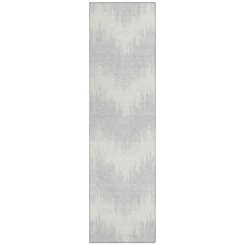 Machine Washable Indoor/ Outdoor Chantille Chevron Modern Rug