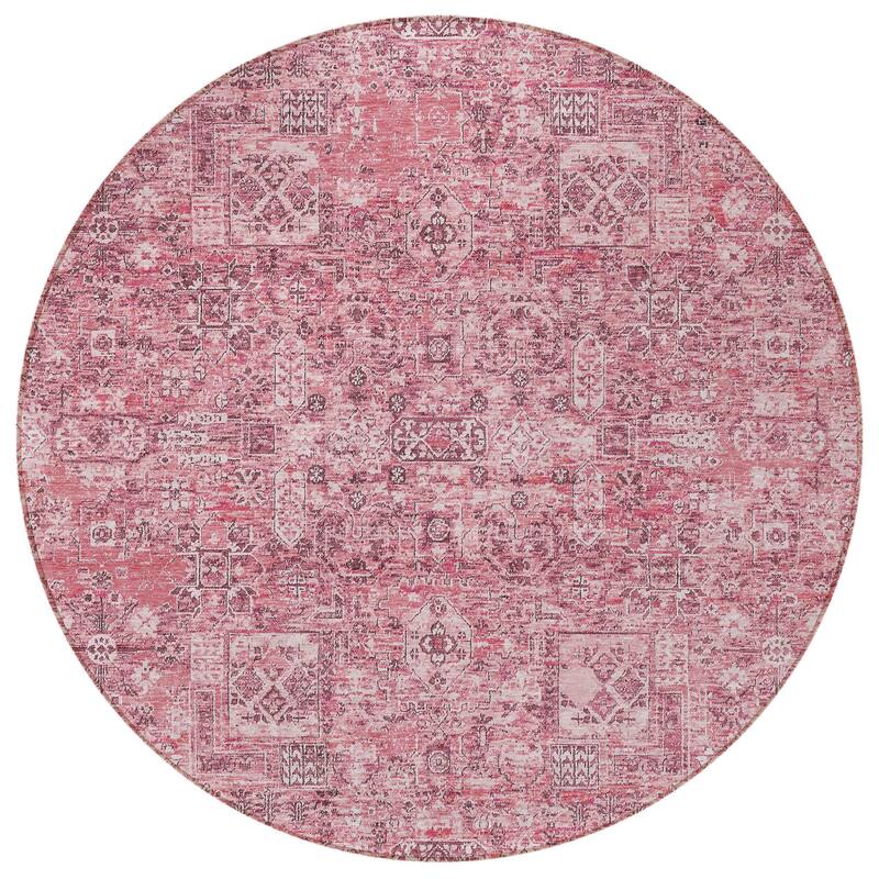 HomeRoots Floral Transitional Rectangle Outdoor Rug