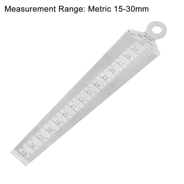Welding Taper Gage Gauge Depth Ruler Gap Hole Inspection Tool Single Metric 