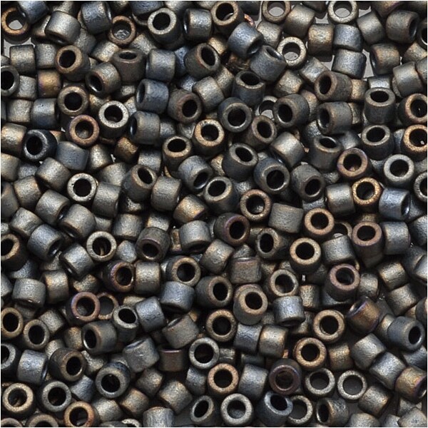 Miyuki Delica Seed Beads 15/0 Matte Metallic Silver Grey DBS307 4 GR. Opens flyout.