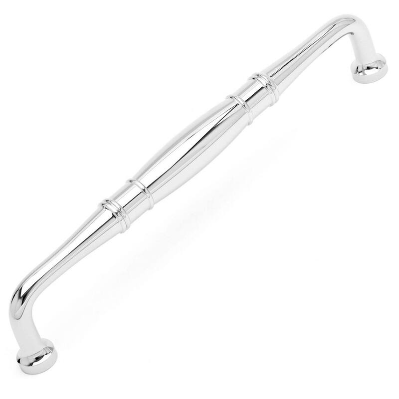 RK International PH 4621 Barrel 12" Center to Center Solid Metal - Polished Nickel